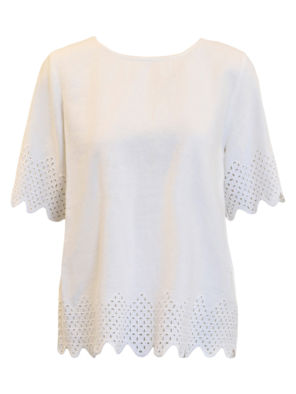 Topp Lin 220329 Hvit - Image 1