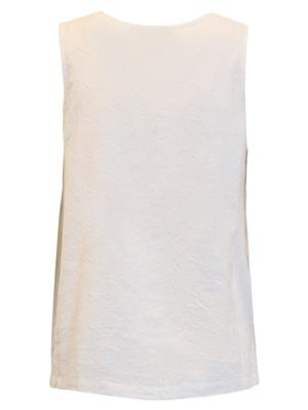 Singlet Lin m/broderier 220330 Hvit - Image 2