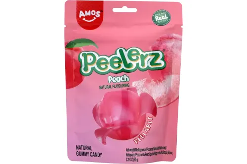 AMOS PEELERZ GUMMY PEACH 65g