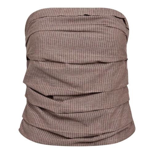 JihoCC Stripe Tube Top fra Co'Couture