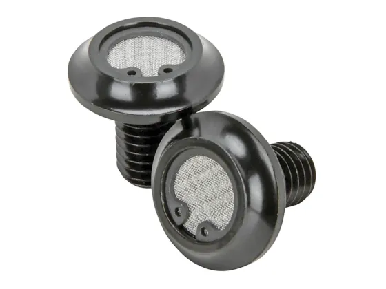 Black UNC 3/8-16 x 11/16", pair