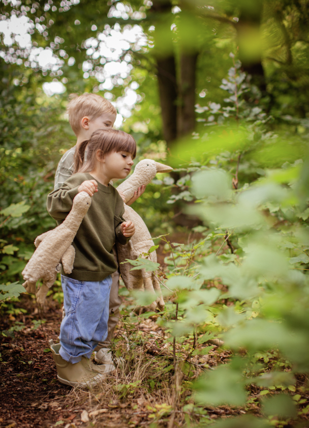 Gås Varme/Kjølepute liten - Linen - Image 5