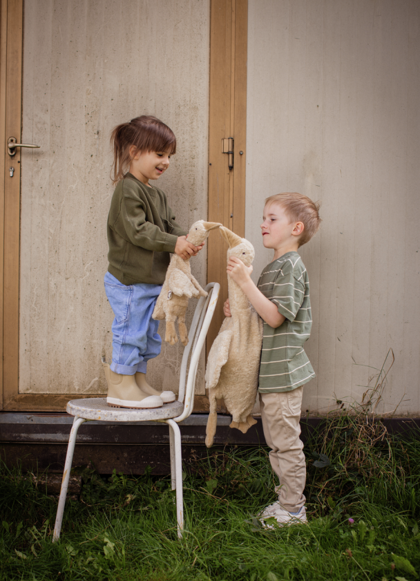 Gås Varme/Kjølepute liten - Linen - Image 6
