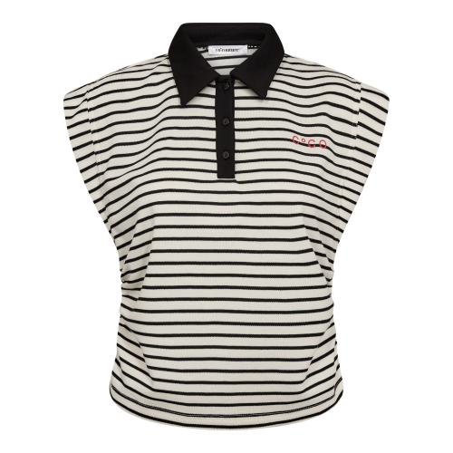 NormaCC Stripe Polo Top fra Co'Couture