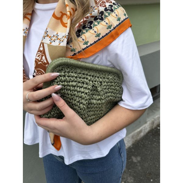 Olivia Bloom Bag Army