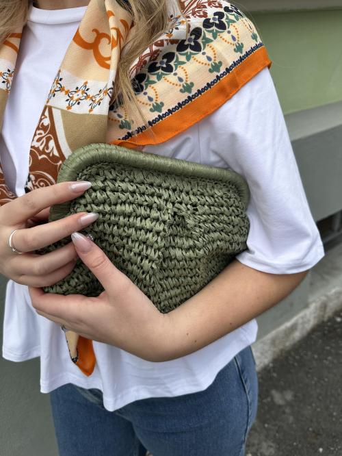 Olivia Bloom Bag Army