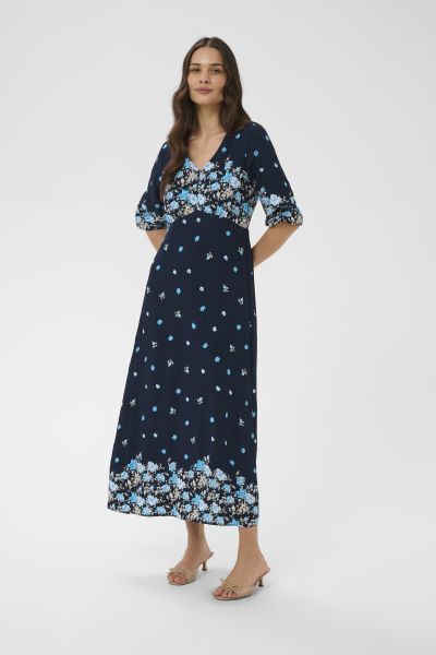 KArosine Kjole Lang Blå