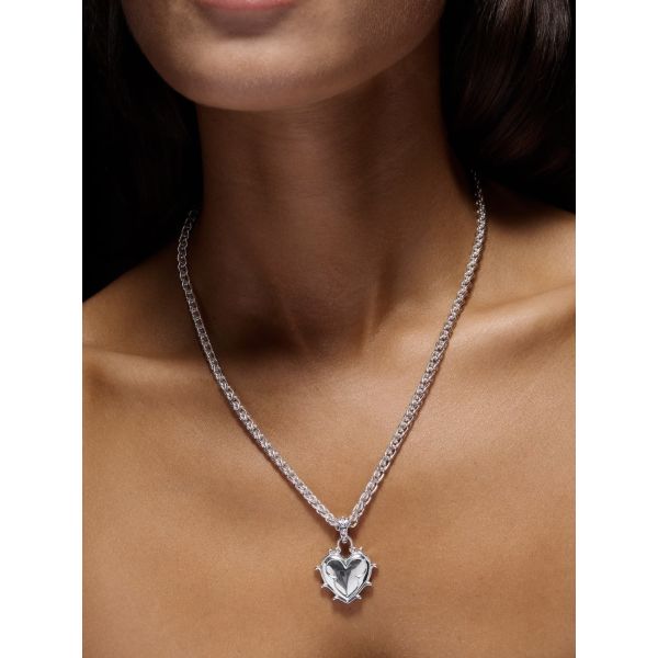The Eternal Heart Necklace - Silver