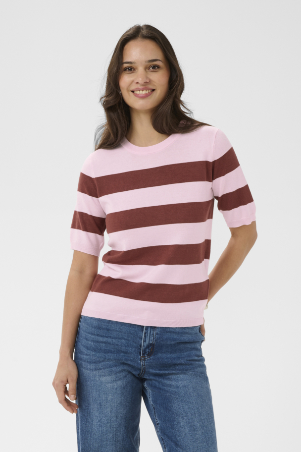 KAlizza Striped Topp Rosa/brun - Image 3