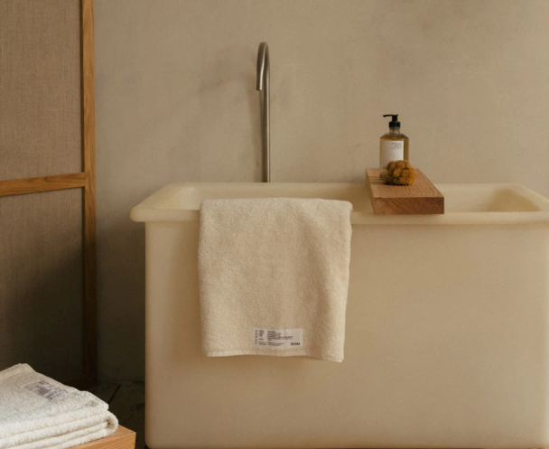 Heavy Towel Badelaken - Benhvit - Image 5