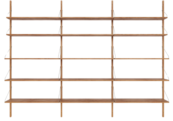 Shelf Library Triple Skrivebordsseksjon - Eik - H 185,2 cm - Image 1