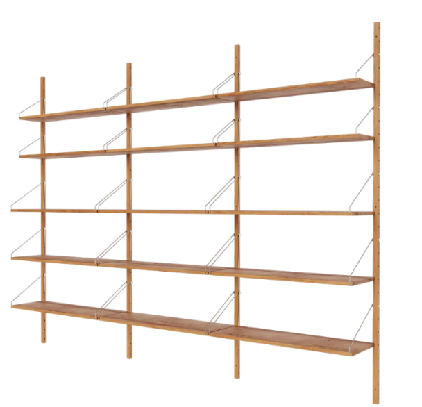 Shelf Library Triple Skrivebordsseksjon - Eik - H 185,2 cm - Image 5