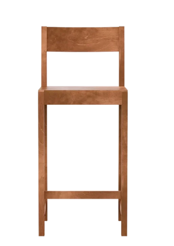 Barstol 01 - Varm bruk bjørk - H 65 - Image 2