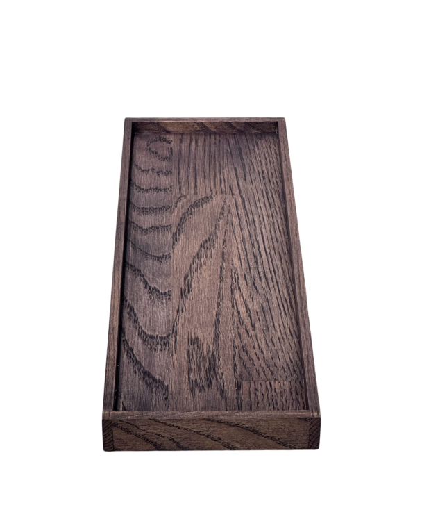 Eikefat med kant - Small - Mørk - Image 3