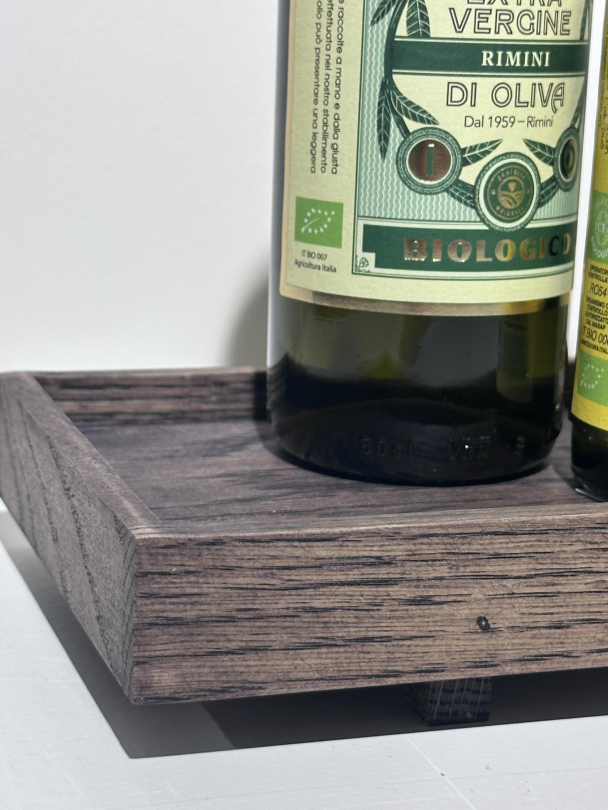 Eikefat med kant - Small - Mørk - Image 5