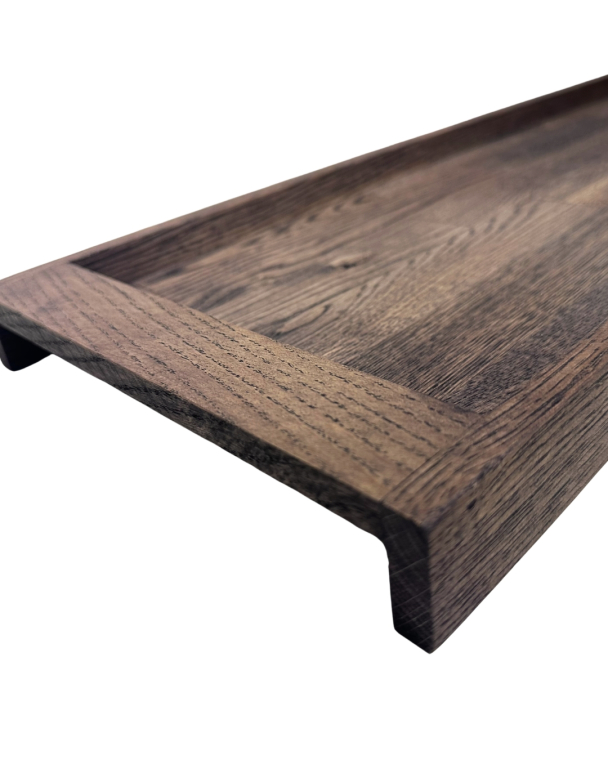 Eikefat med kant - Medium - Mørk - Image 2