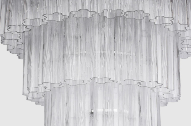 Fontaine lysekrone 4-lags krom/hvit - Image 7