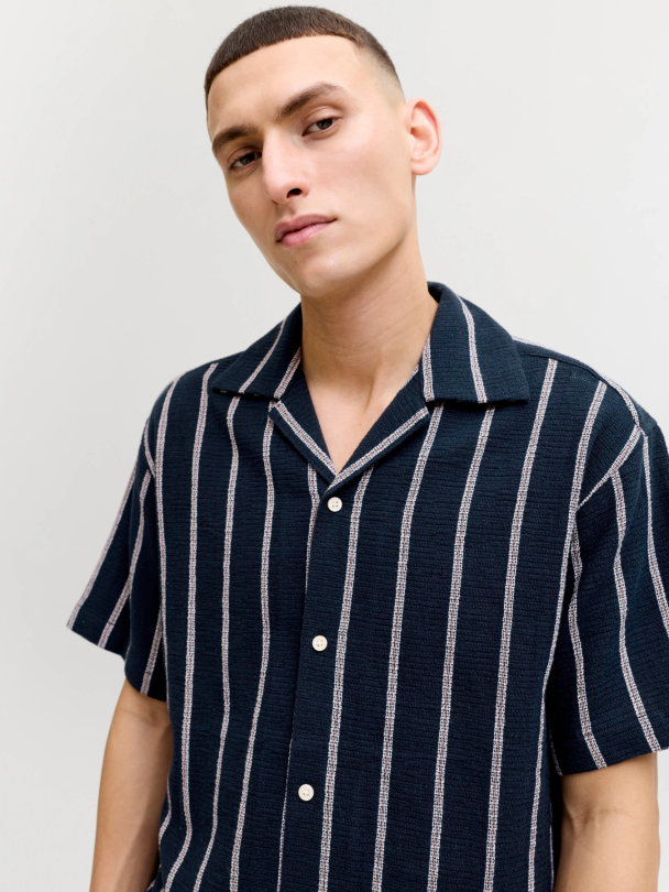 JJECOBA STRIPE RESORT SHIRT SS SN - Image 3