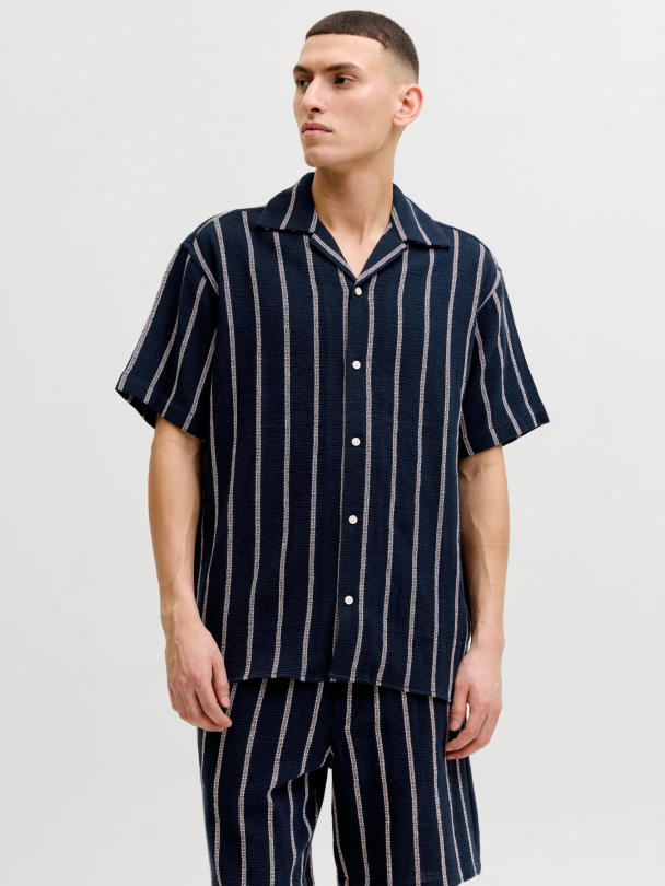 JJECOBA STRIPE RESORT SHIRT SS SN - Image 5