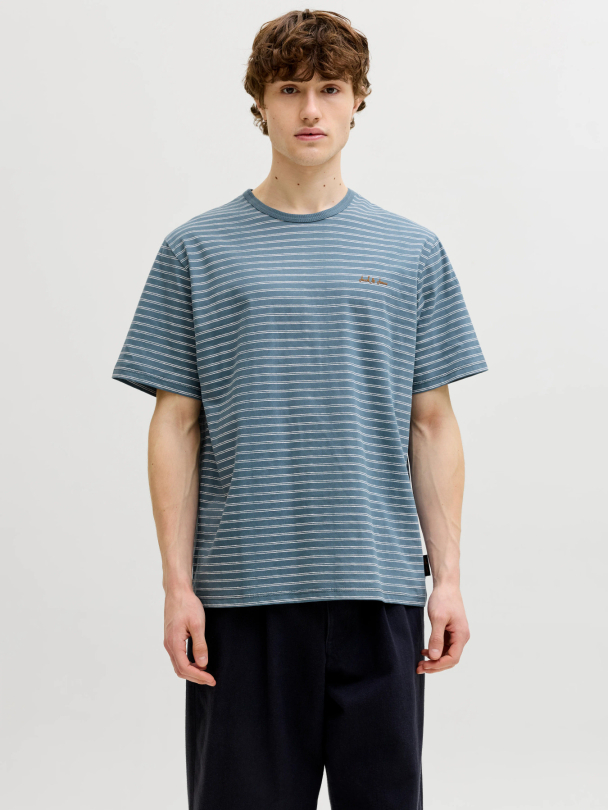 JJDEVIN DAYTONA STRIPED TEE SS CREW NECK - Image 4