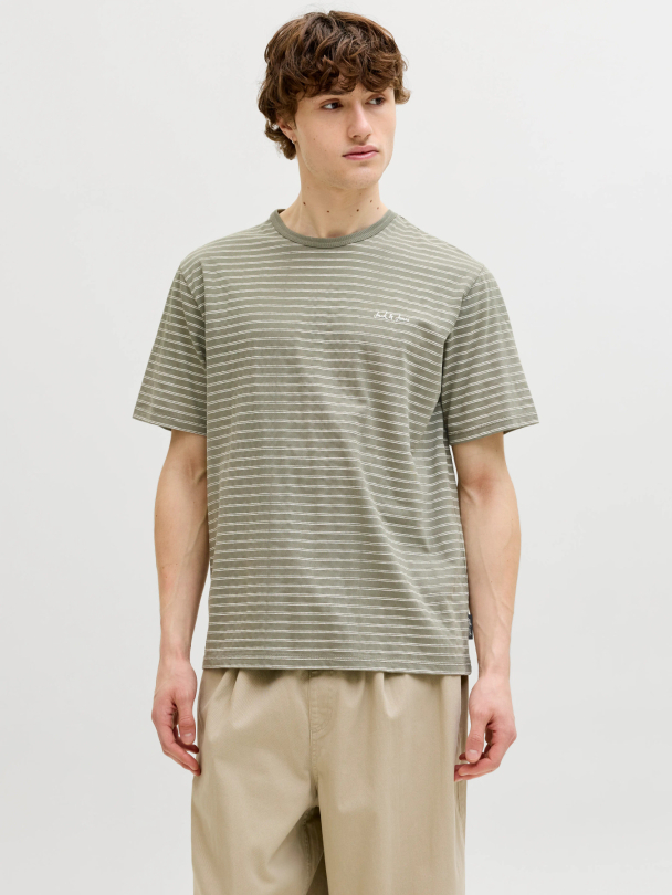 JJDEVIN DAYTONA STRIPED TEE SS CREW NECK - Image 4