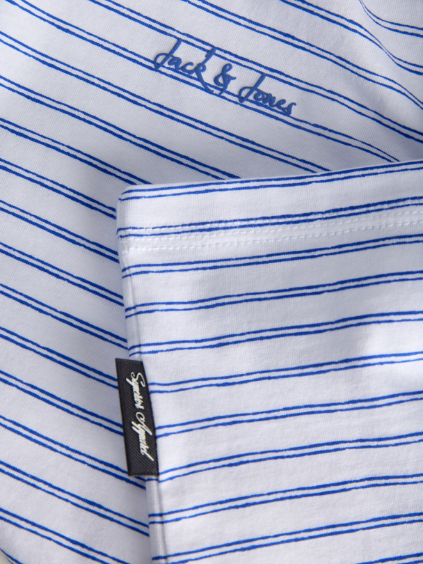 JJDEVIN DAYTONA STRIPED TEE SS CREW NECK - Image 4