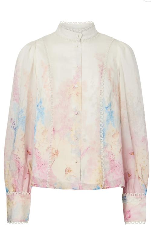 Florence Shirt - Pristine/Flower 