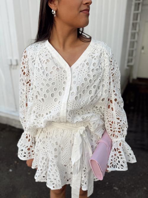 Chiffy Resort Blouse - White 