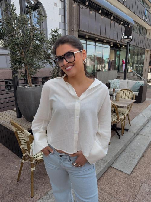 Atari Linen Shirt - White  