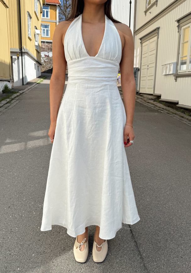 Bianca Midi Dress - White  - Image 4