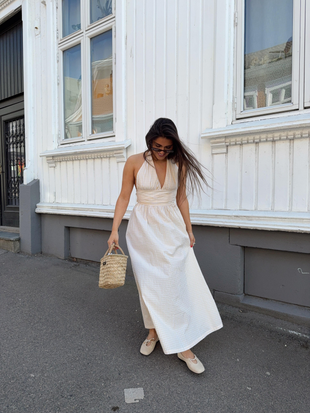 Lido Maxi Dress - Butter Textured Gingham - Image 4