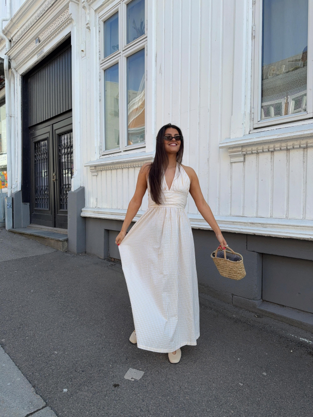 Lido Maxi Dress - Butter Textured Gingham - Image 5