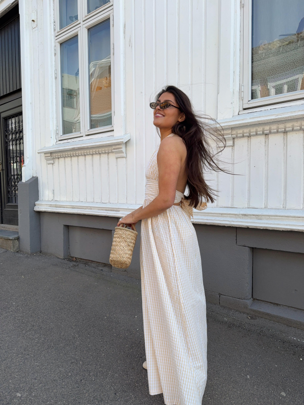 Lido Maxi Dress - Butter Textured Gingham - Image 6