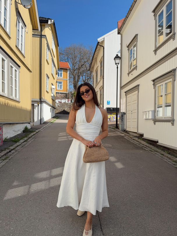 Bianca Midi Dress - White  - Image 6