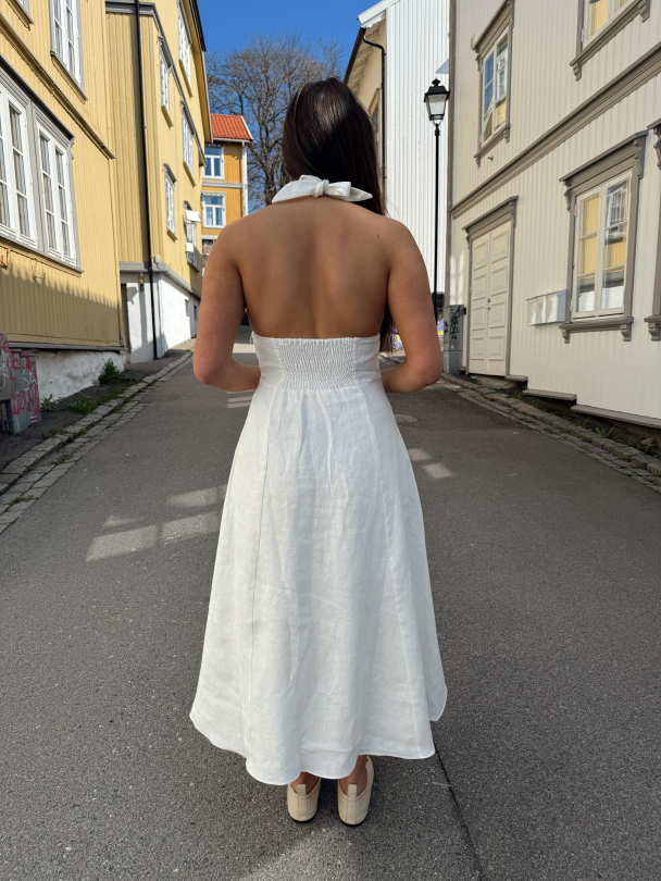 Bianca Midi Dress - White  - Image 8