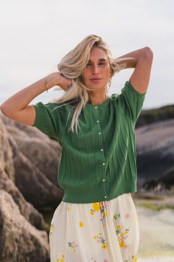 Guru 2/4 Cardigan - English Ivy - Image 4