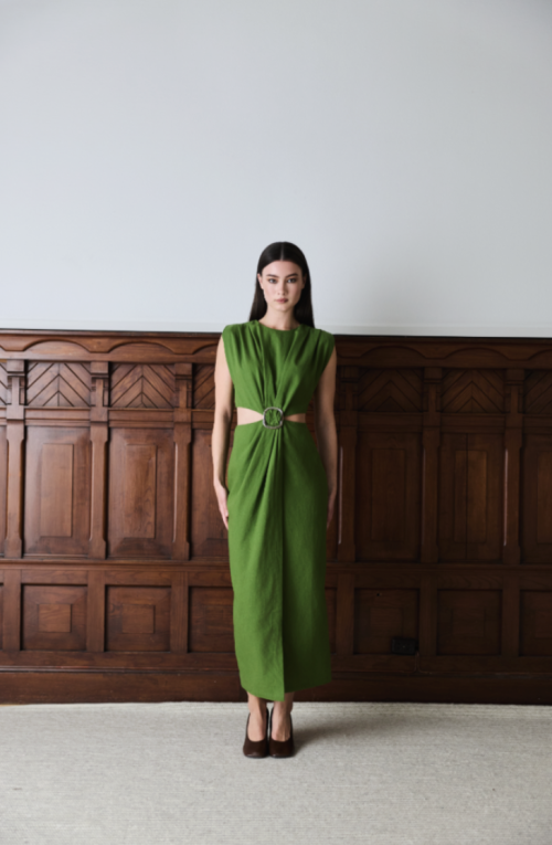 Riviera Dress - Leaf Green