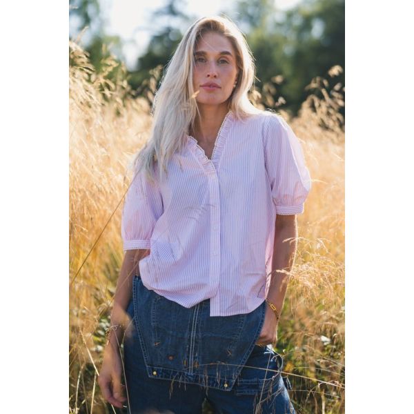 Ida Maja 2/4 Shirt - Bright White/S Lilac
