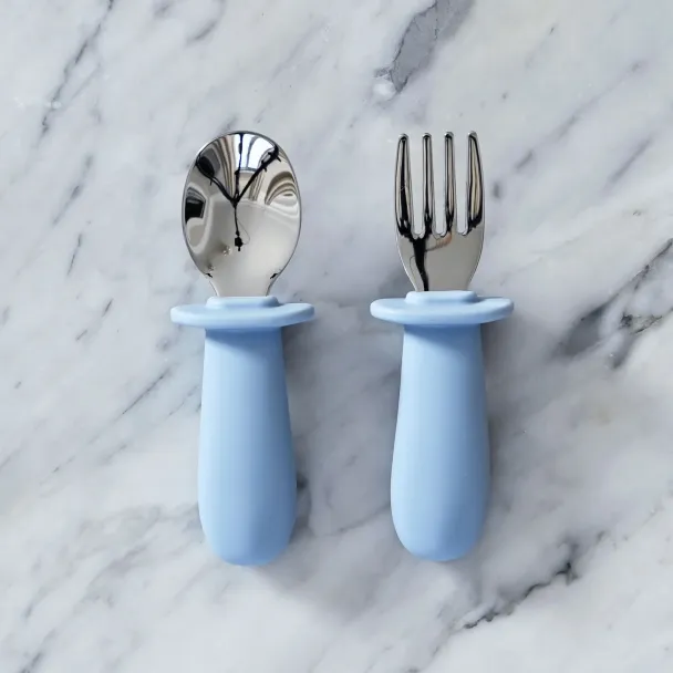 Baby Cutlery Set - Pale Blue