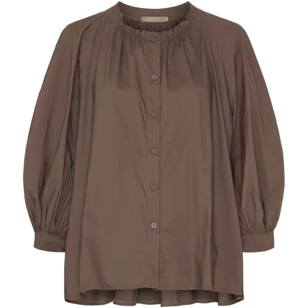 MdcJoelle bluse, brun - Image 1