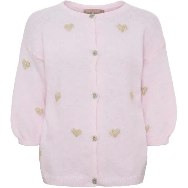 MdcParisa strikkejakke, rosa - Image 1