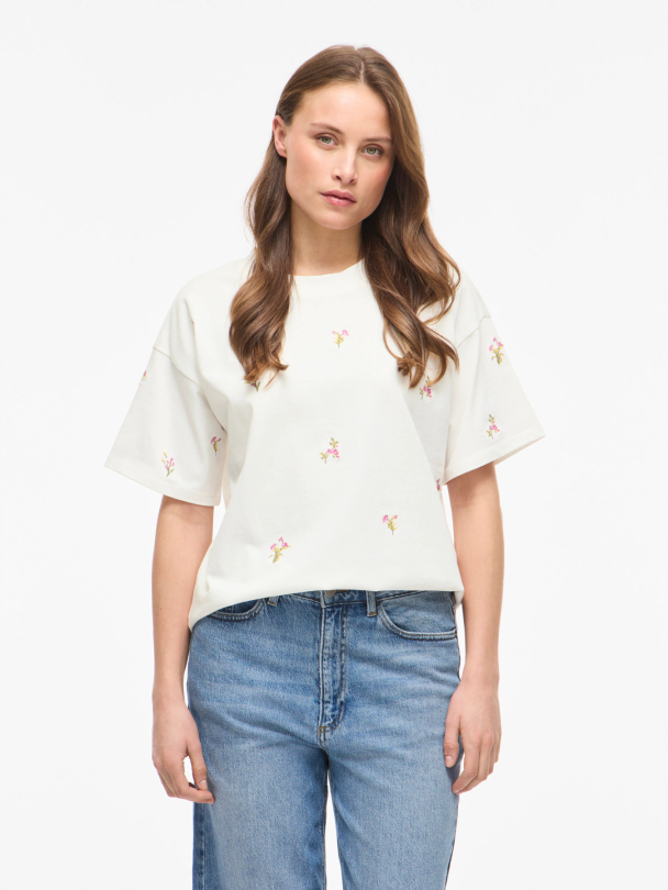 VIMONIE EMB O-NECK S/S/RN - Image 2