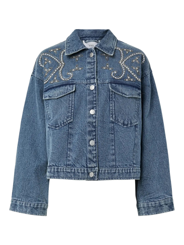 Vision Embroidery Denim Jacket - Image 4