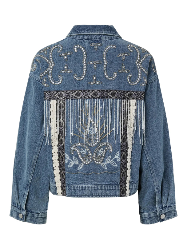Vision Embroidery Denim Jacket - Image 5