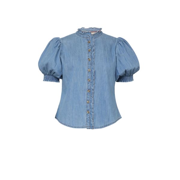 Denim Blouse - Light Blue