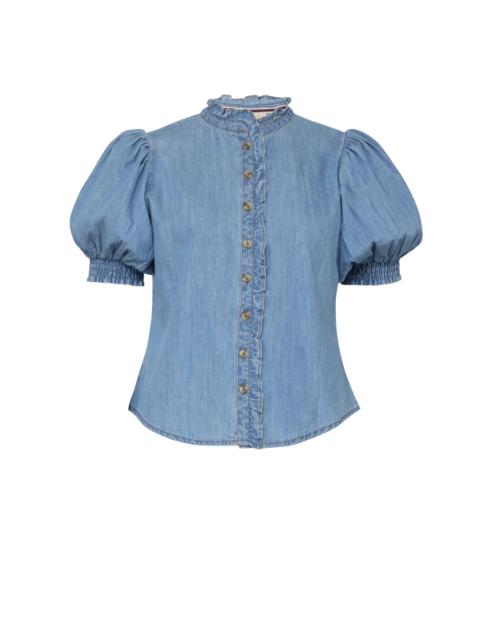Denim Blouse - Light Blue