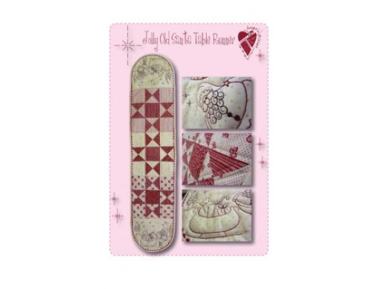 HNK12/8  Jolly Old Santa Table Runner