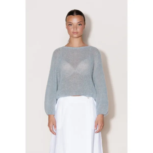 Sukkerspinn Genser Lys Blå