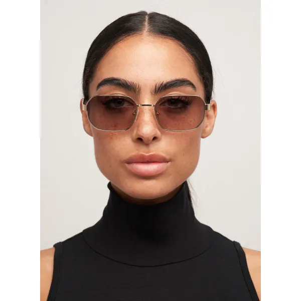 Hannah - Gold/Smokey Brown 