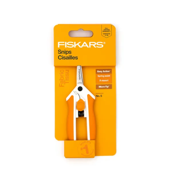 Fiskars Micro-Tip Easy Action Scissors No 5 # 1069767